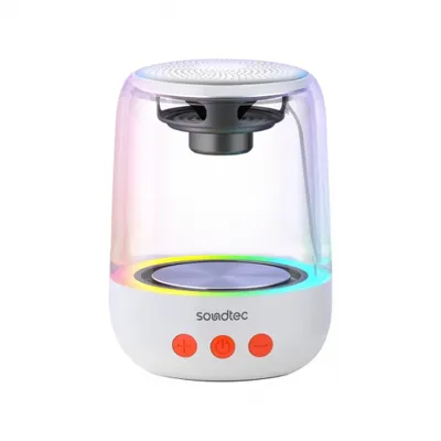Speaker Porodo Soundtec Crystal-Glow RGB Portable Bluetooth 5Wx1 1000mAh