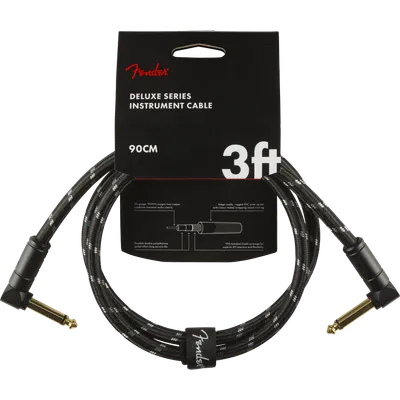 Instrument cable Fender Deluxe Series Instrument Cable Angle Angle 3 Tweed 0990820096