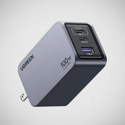 Charger UGREEN Nexode Gan 1200 Charger EU 35977 220V 4 USB-C and one USB-A 5V 1000 600Wt Car Battery Booster 600W