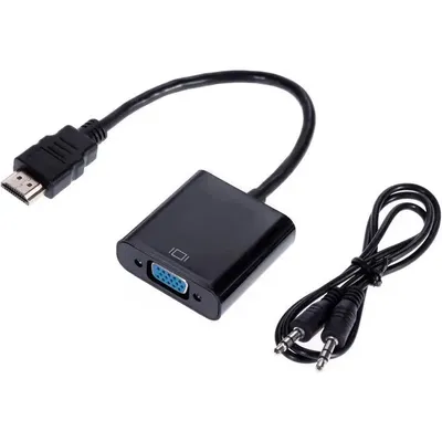 Adapter Buro HDMI-M-VGA-F HDMI M ->VGA F 0.1M