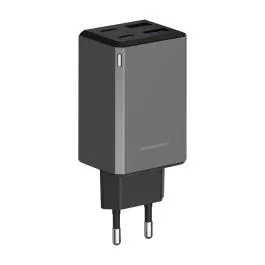 Charger Powerology GaN Multi-Port Travel Adapter PWCUQC064 65W