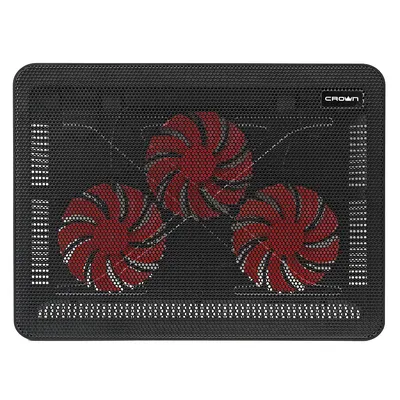 Laptop cooling pad CrownMicro CMLC-1043T up to 17 backlight 3xCooler