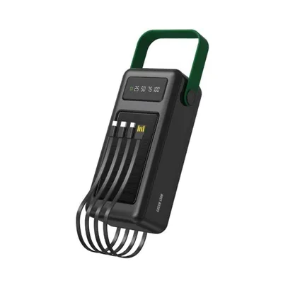 Power bank Green Lion Solar Max Integrated Cable 50000mAh