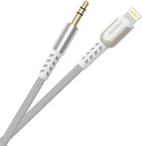 Cable Porodo Braided Aluminum Lightning to 3.5mm AUX Cable 1