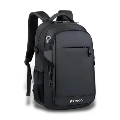 Laptop backpack Porodo Lifestyle Waterproof Oxford USB-A Port
