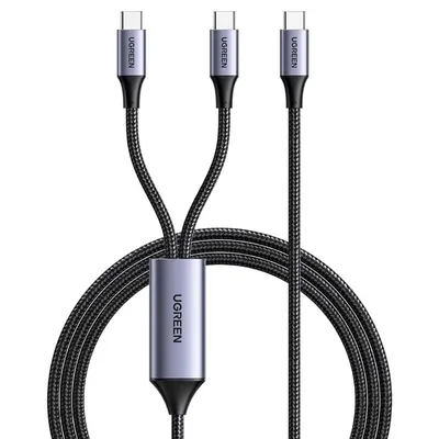 Cable UGREEN 2-in-1 USB-C to USB-C Y Splitter Cable 100W PD 5A Max 35087