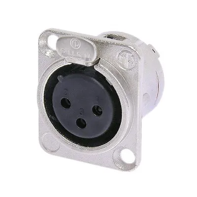 3-pole female receptacle Neutrik NC3FD-L-1 3
