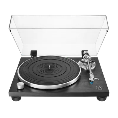 Audio Technica AT-LPW30BK Turntable Manual Belt Drive Wood Base