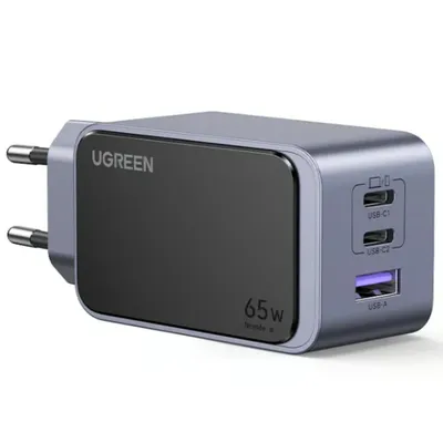 Fast charger UGREEN Nexode S USB-A+2*USB-C GaN Tech 35042 65W
