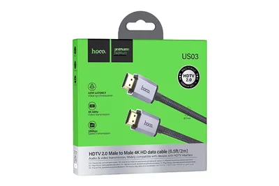 HDMI 2.0 cable Hoco US03 4K 2 m