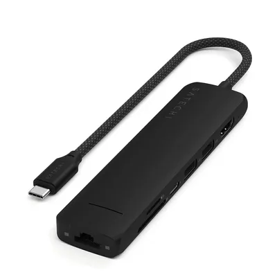 Usb-hub SATECHI 7-in-1 USB-C Slim Multiport Adapter with Ethernet ST-P7SK
