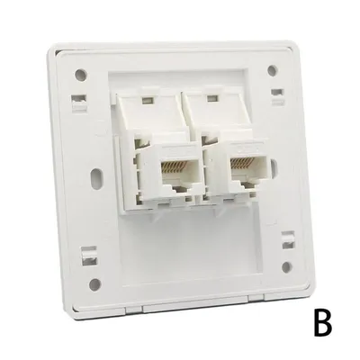 Shielded wall outlet NCAC-FS-SMB2 2port
