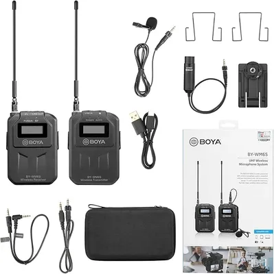 UHF wireless microphone BOYA BY-WM6S for DSLR and camcorders