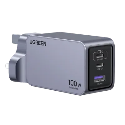 Charger UGREEN Nexode Pro Charger EU 90575 220V 3 USB-C and one USB-A 5V 100Wt Charger 100W