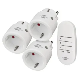 Comfort-Line Mini Remote Control Socket Adapter 3x IP20 Brennenstuhl
