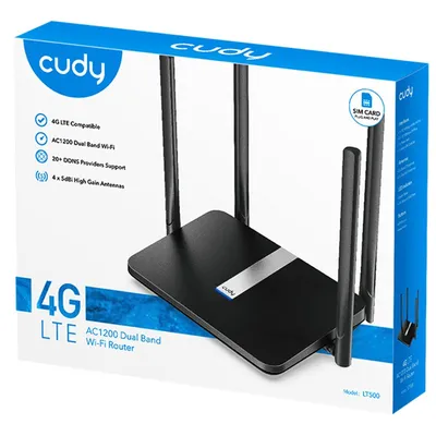 Dual Band Dual Access WiFi router Cudy LT500 867 300Mbps