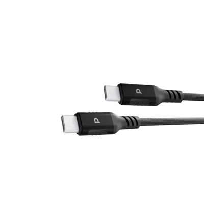 Cable Powerology PC020 Type-C to Type-C PD 60W Braided 1