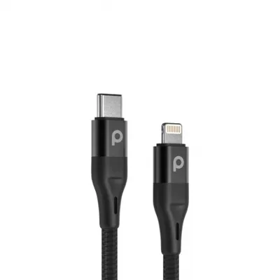 Aluminum PD braided USB-C to Lightning cable Porodo 9V