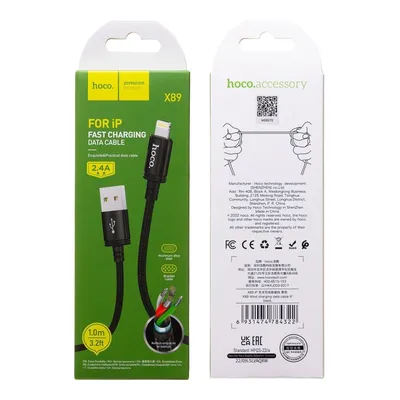 Charging cable Hoco Lightning x89