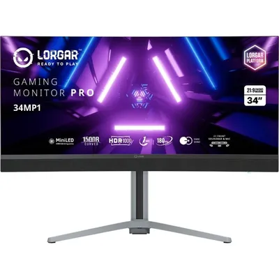 Lorgar 34MP1 UWQHD MiniLED Gaming VA curved