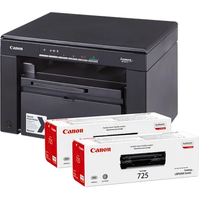 Mono laser multifunction printer Canon i-SENSYS 2× 725 Toner Bundle 5252B034