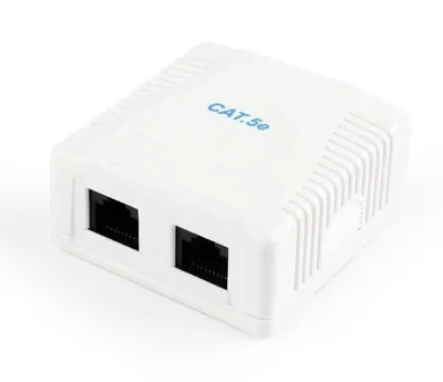 Wall outlet Gembird NCAC-2U5E-01 Wall outlet 2 port