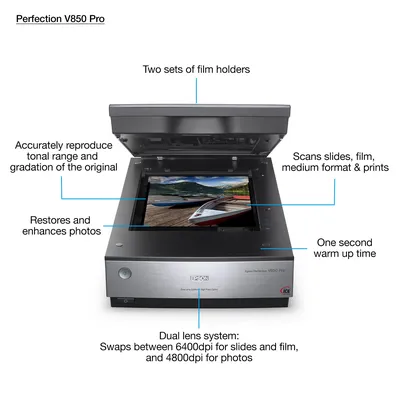 Epson Perfection V850 Pro A4 Film and Photo Matrix CCD tecnology Scanner