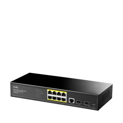 GS2008PS2 8-Port Gigabit PoE+ Smart Switch with 2 SFP Ports