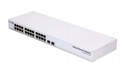 MikroTik CSS326- -2S-RM 10 100 1000 24 port Combo SFP 2port 1port passive PoE input CSS326-24G-2S-RM