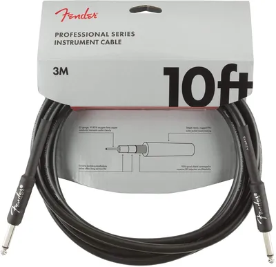 Instrument cable Fender Professional 10 BLK