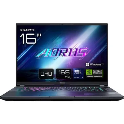 Laptop Intel AORUS MASTER 16 AM6H BZHC6KZE64SP 16 OLED WQXGA 2560x1600 240Hz Intel Ultra 9 275HX DDR5 RTX 5090 Win 11 Pro
