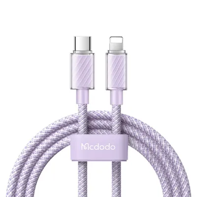 Type-C to Lightning Transparent 36W Data Cable 1