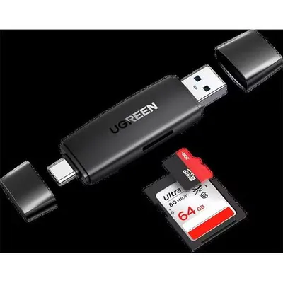 UGREEN CM304 Multifunction Card Reader 80191 USB-A USB-C SD Stick Card Reader