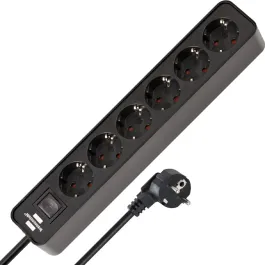 Brennenstuhl Ecolor Extension Lead 6-Way 1.5m 3500W