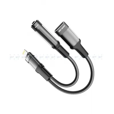 2-in-1 charging adapter Green Lion Lightning to Lightning 3.5 12CM
