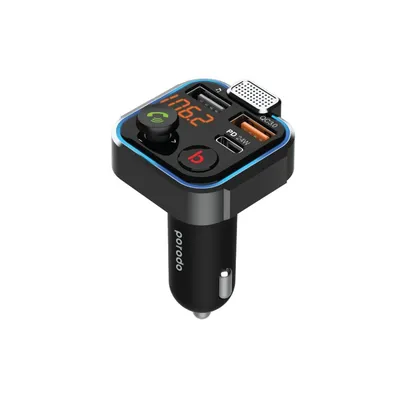 Car charger Porodo Wireless FM Transmitter 3.4A