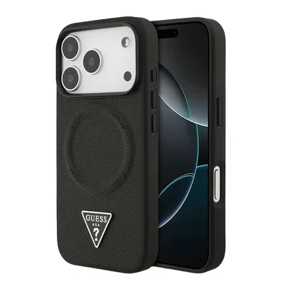 Պատյան iPhone 17 Pro Guess Magsafe PU Leather Triangle Logo