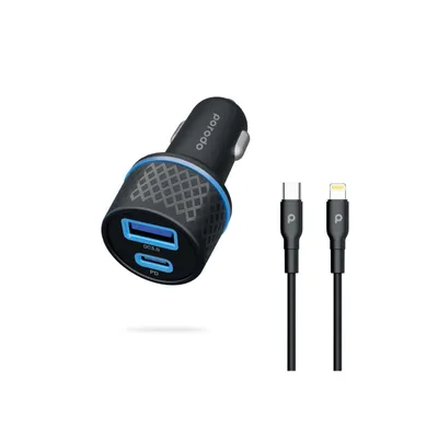Car charger Porodo Dual Port PD 22.5W