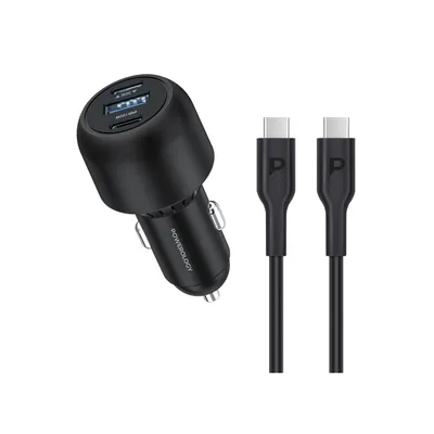 Car charger Powerology Ultra Quick Dual Port 130W
