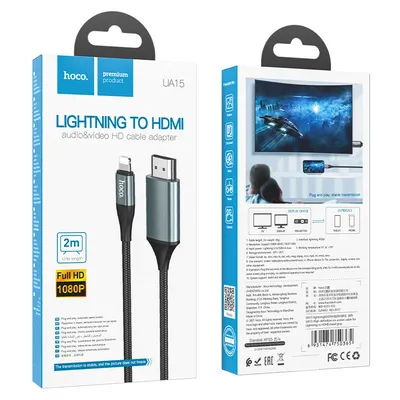 Lightning to HDMI Cable Hoco UA15 4K