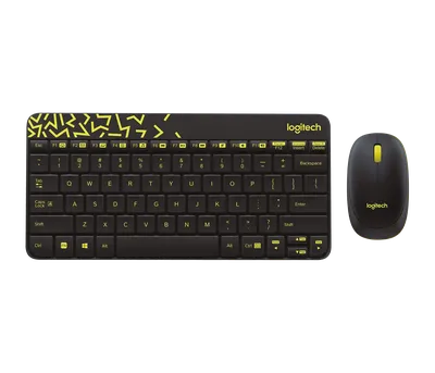 Keyboard and mouse Logitech Nano Chartreuse L920-008213 MK240