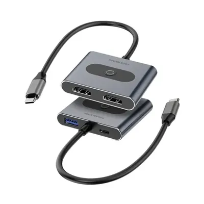 Adapter Powerology 4 in 1 USB-C Multi-Function Hub with HDMI USB 3.0
