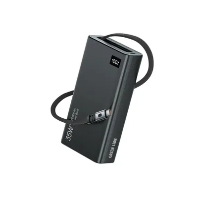 Power bank Green Lion Retractable 35W 20000mAh