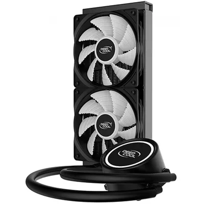 DeepCool Water Cooler Gammax L240T LGA 20xx 1366 1200 115xs AM5 4 AM3+s... LED light