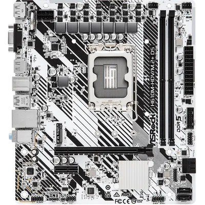 Motherboard ASRock H610M-HDV M2+ D5 S-1700 H610 VGA DVI HDMI 2xPCI-E 2DDR5 M2 SATA3