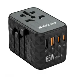Verbatim GaN3 Universal Travel Adapter UTA-05 65W