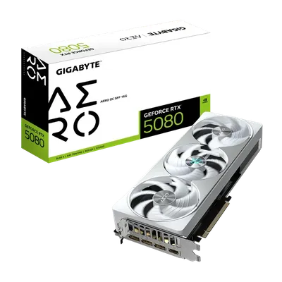 Graphics card Gigabyte GeForce RTX 5080 GDDR7 Aero OC SFF