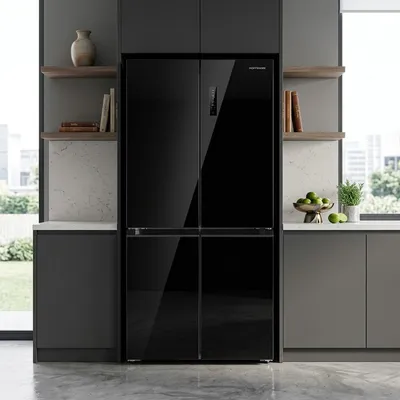 Refrigerator HOFFMANN HR510NFCD- -GLASS