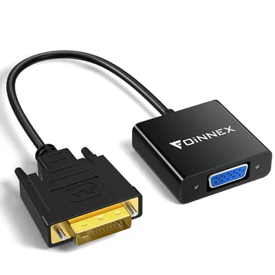 DVI male to VGA female adapter with cable