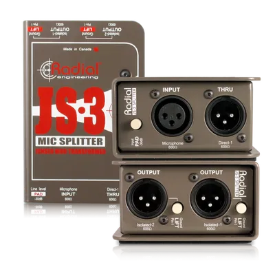 Radial JS3 Microphone Splitter